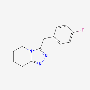 3-[(4-Fluorophenyl)methyl]-5,6,7,8-tetrahydro-[1,2,4]triazolo[4,3-a]pyridine