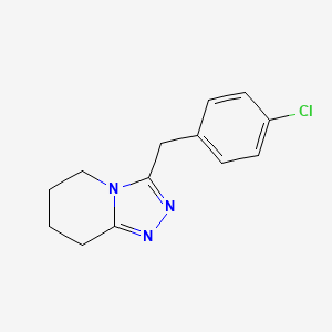 3-[(4-Chlorophenyl)methyl]-5,6,7,8-tetrahydro-[1,2,4]triazolo[4,3-a]pyridine