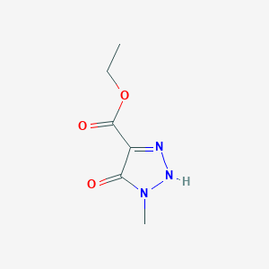 molecular formula C6H9N3O3 B6649868 Ethyl 5-hydroxy-1-methyl-1H-1,2,3-triazole-4-carboxylate 