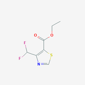 molecular formula C7H7F2NO2S B6650013 Ethyl 4-(difluoromethyl)thiazole-5-carboxylate 