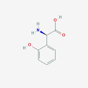 molecular formula C8H9NO3 B066501 (2R)-2-Amino-2-(2-hydroxyphenyl)acetic acid CAS No. 185339-06-4