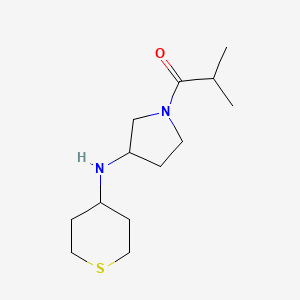 2-Methyl-1-[3-(thian-4-ylamino)pyrrolidin-1-yl]propan-1-one