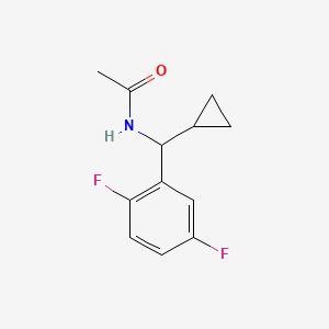 N-[cyclopropyl-(2,5-difluorophenyl)methyl]acetamide