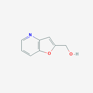 molecular formula C8H7NO2 B066503 呋喃并[3,2-b]吡啶-2-基甲醇 CAS No. 162537-61-3