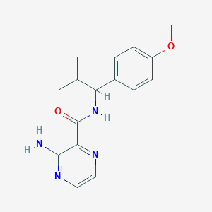 3-amino-N-[1-(4-methoxyphenyl)-2-methylpropyl]pyrazine-2-carboxamide