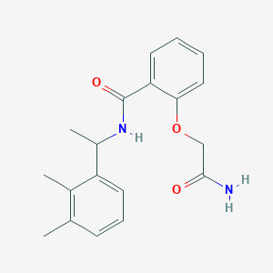 2-(2-amino-2-oxoethoxy)-N-[1-(2,3-dimethylphenyl)ethyl]benzamide