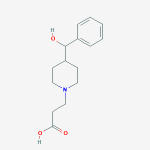 3-[4-[Hydroxy(phenyl)methyl]piperidin-1-yl]propanoic acid