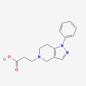 3-(1-phenyl-6,7-dihydro-4H-pyrazolo[4,3-c]pyridin-5-yl)propanoic acid