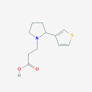 3-(2-Thiophen-3-ylpyrrolidin-1-yl)propanoic acid