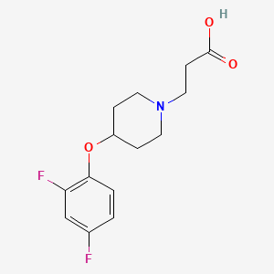 3-[4-(2,4-Difluorophenoxy)piperidin-1-yl]propanoic acid