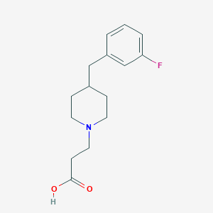 3-[4-[(3-Fluorophenyl)methyl]piperidin-1-yl]propanoic acid