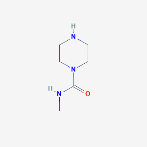 molecular formula C6H13N3O B066519 N-methylpiperazine-1-carboxamide CAS No. 163361-25-9