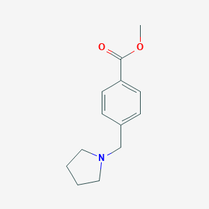 molecular formula C13H17NO2 B066525 Methyl 4-(pyrrolidin-1-ylmethyl)benzoate CAS No. 160598-45-8