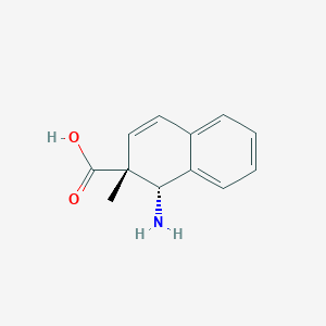 molecular formula C12H13NO2 B066558 (1S,2R)-1-amino-2-methyl-1H-naphthalene-2-carboxylic acid CAS No. 172329-35-0