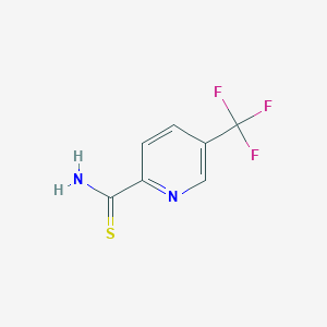 molecular formula C7H5F3N2S B066561 5-(Trifluoromethyl)pyridine-2-carbothioamide CAS No. 175277-51-7