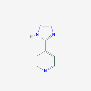 molecular formula C8H7N3 B066562 4-(1H-imidazol-2-yl)pyridine CAS No. 176964-60-6