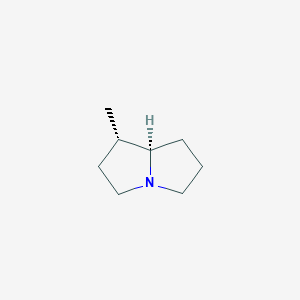 molecular formula C8H15N B066565 (1S,7AR)-1-methylhexahydro-1H-pyrrolizine CAS No. 178035-24-0