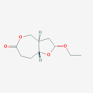 (2R,3aR,8aR)-2-ethoxy-3,3a,4,7,8,8a-hexahydro-2H-furo[3,2-c]oxepin-6-one