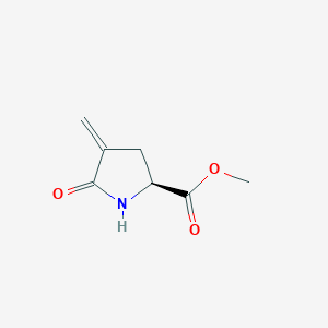 molecular formula C7H9NO3 B066568 (S)-Methyl 4-methylene-5-oxopyrrolidine-2-carboxylate CAS No. 182073-75-2