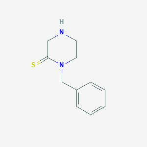 molecular formula C11H14N2S B066573 1-Benzylpiperazine-2-thione CAS No. 190953-80-1