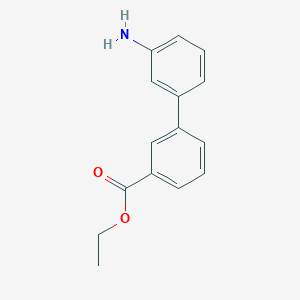 molecular formula C15H15NO2 B6660321 Ethyl-3-(3-aminophenyl)benzoate 