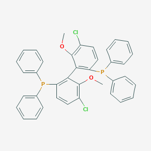 molecular formula C38H30Cl2O2P2 B066606 [4-氯-2-(3-氯-6-二苯基膦基-2-甲氧基苯基)-3-甲氧基苯基]-二苯基膦 CAS No. 185913-97-7