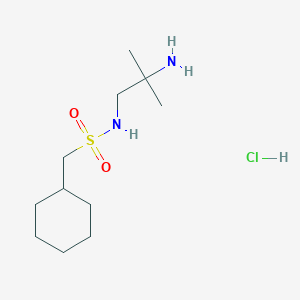 N-(2-amino-2-methylpropyl)-1-cyclohexylmethanesulfonamide;hydrochloride