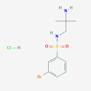 N-(2-amino-2-methylpropyl)-3-bromobenzenesulfonamide;hydrochloride