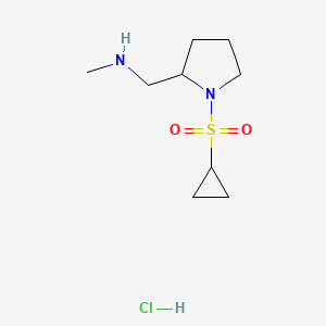 1-(1-cyclopropylsulfonylpyrrolidin-2-yl)-N-methylmethanamine;hydrochloride