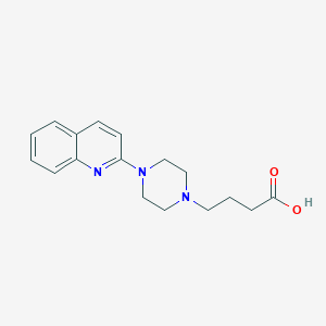 4-(4-Quinolin-2-ylpiperazin-1-yl)butanoic acid