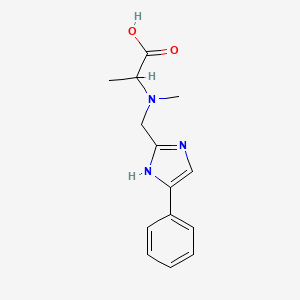 2-[methyl-[(5-phenyl-1H-imidazol-2-yl)methyl]amino]propanoic acid