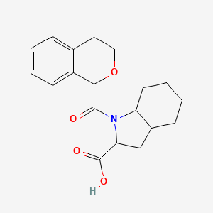 1-(3,4-dihydro-1H-isochromene-1-carbonyl)-2,3,3a,4,5,6,7,7a-octahydroindole-2-carboxylic acid