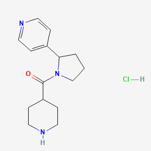 Piperidin-4-yl-(2-pyridin-4-ylpyrrolidin-1-yl)methanone;hydrochloride