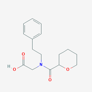 2-[Oxane-2-carbonyl(2-phenylethyl)amino]acetic acid