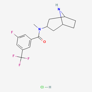 N-(8-azabicyclo[3.2.1]octan-3-yl)-3-fluoro-N-methyl-5-(trifluoromethyl)benzamide;hydrochloride