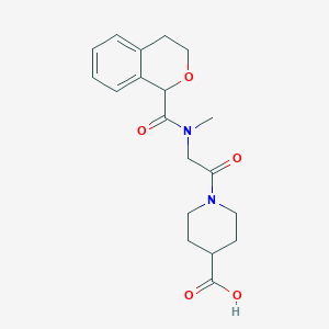 1-[2-[3,4-dihydro-1H-isochromene-1-carbonyl(methyl)amino]acetyl]piperidine-4-carboxylic acid