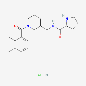 N-[[1-(2,3-dimethylbenzoyl)piperidin-3-yl]methyl]pyrrolidine-2-carboxamide;hydrochloride