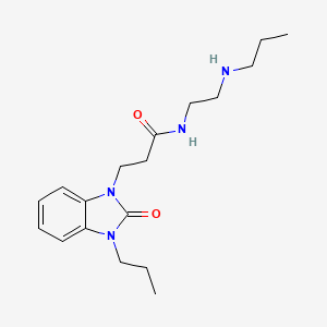 3-(2-oxo-3-propylbenzimidazol-1-yl)-N-[2-(propylamino)ethyl]propanamide