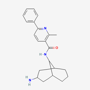 N-(3-amino-9-bicyclo[3.3.1]nonanyl)-2-methyl-6-phenylpyridine-3-carboxamide