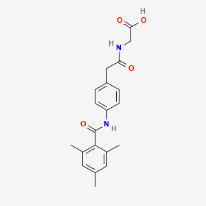 2-[[2-[4-[(2,4,6-Trimethylbenzoyl)amino]phenyl]acetyl]amino]acetic acid