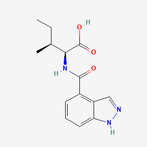 (2S,3S)-2-(1H-indazole-4-carbonylamino)-3-methylpentanoic acid