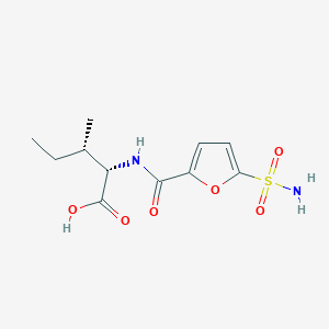 (2S,3S)-3-methyl-2-[(5-sulfamoylfuran-2-carbonyl)amino]pentanoic acid