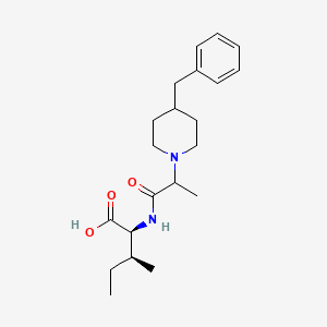 (2S,3S)-2-[2-(4-benzylpiperidin-1-yl)propanoylamino]-3-methylpentanoic acid