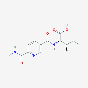 (2S,3S)-3-methyl-2-[[6-(methylcarbamoyl)pyridine-3-carbonyl]amino]pentanoic acid