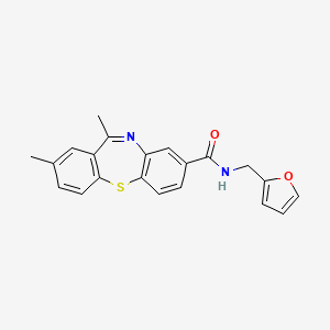 N-(2-furanylmethyl)-6,8-dimethyl-3-benzo[b][1,4]benzothiazepinecarboxamide