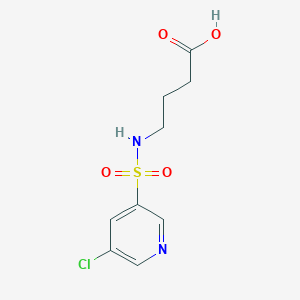 4-[(5-Chloropyridin-3-yl)sulfonylamino]butanoic acid