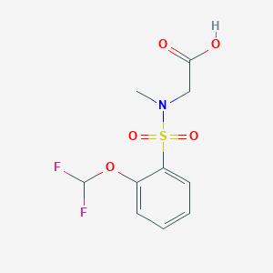 2-[[2-(Difluoromethoxy)phenyl]sulfonyl-methylamino]acetic acid