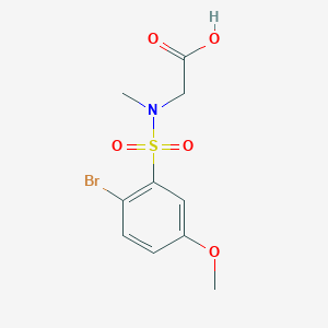 2-[(2-Bromo-5-methoxyphenyl)sulfonyl-methylamino]acetic acid