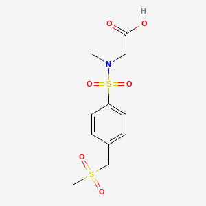 2-[Methyl-[4-(methylsulfonylmethyl)phenyl]sulfonylamino]acetic acid