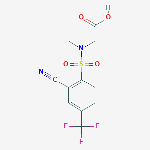 2-[[2-Cyano-4-(trifluoromethyl)phenyl]sulfonyl-methylamino]acetic acid